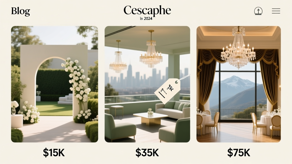 Cescaphe Wedding Cost Breakdown (2026)