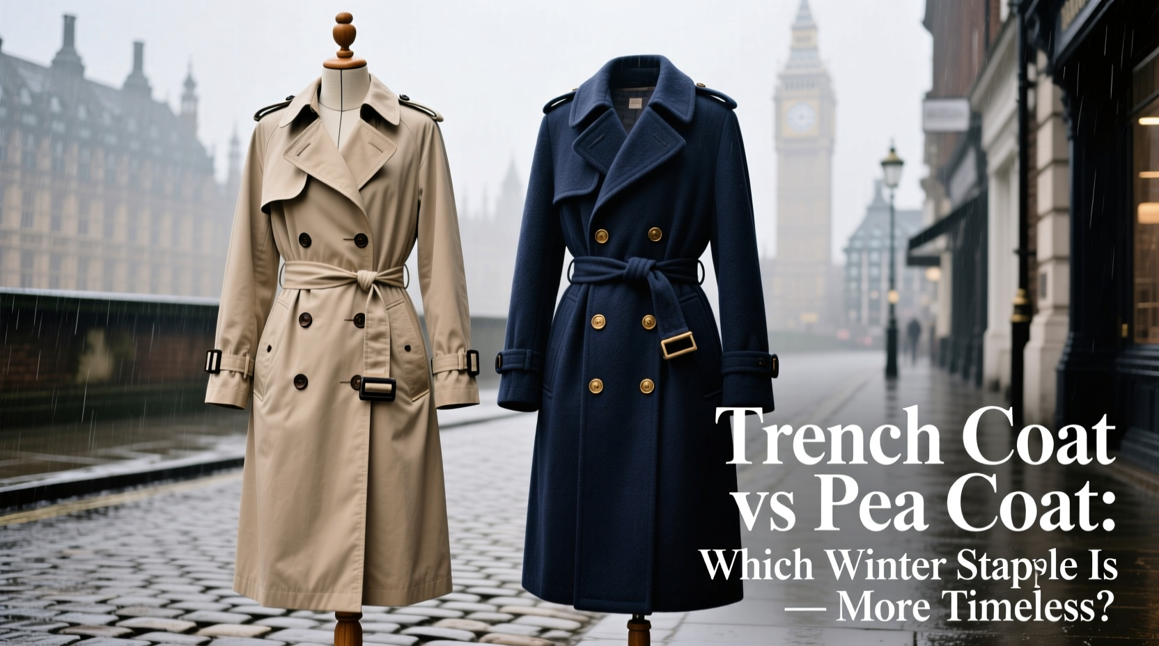 trench coat vs pea coat which winter staple is more timeless
