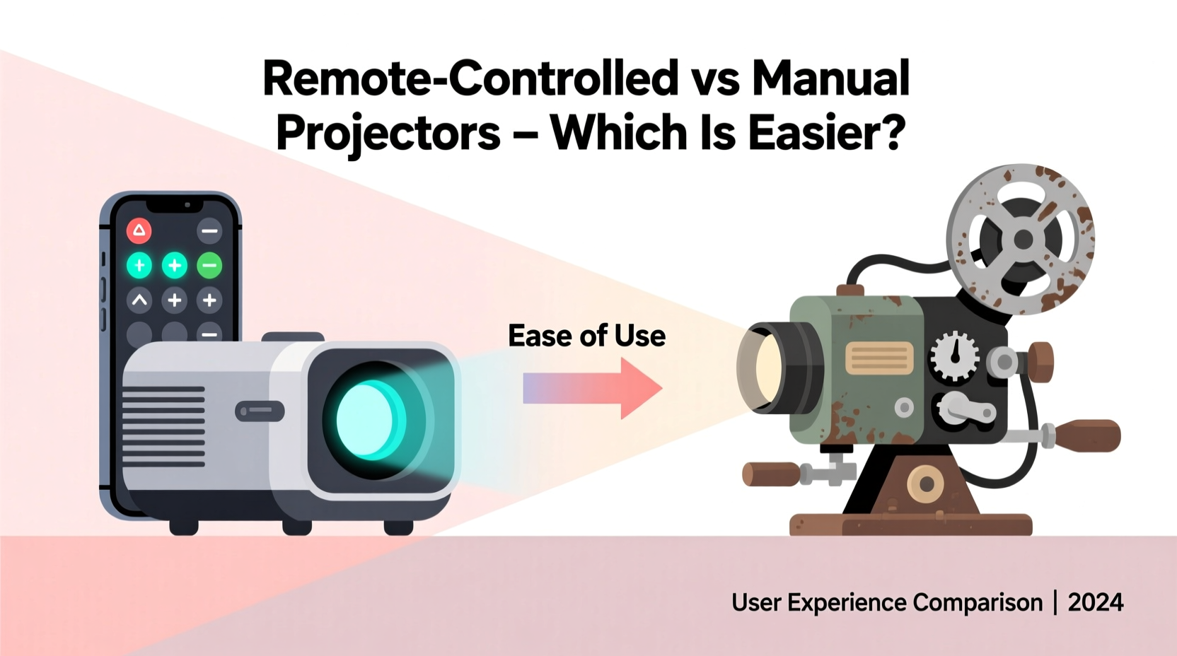 remote controlled vs manual light projectors which is easier to use
