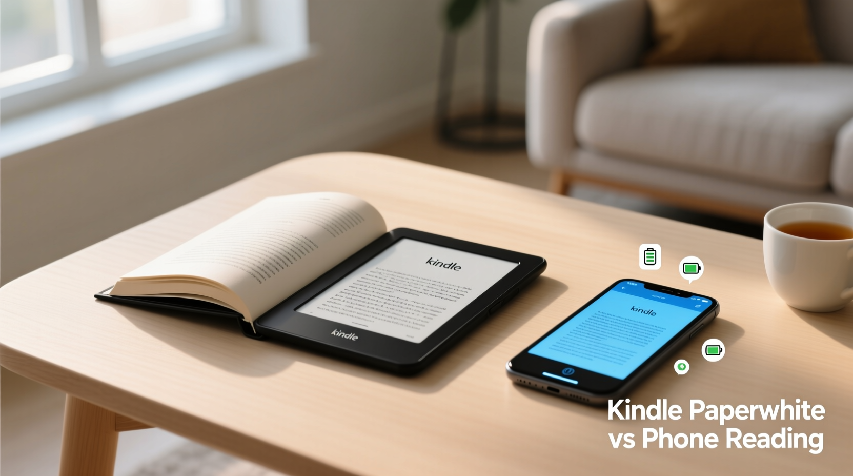is the kindle paperwhite worth it over using your phone for reading