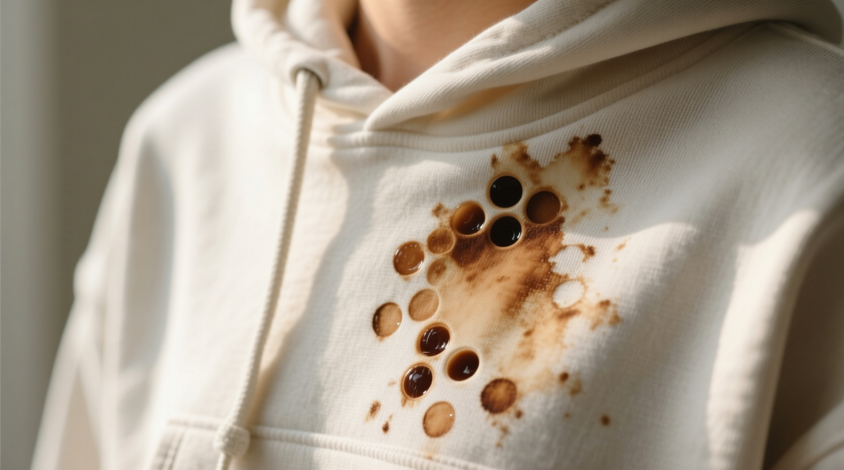 bubble tea stain removal for cotton hoodies