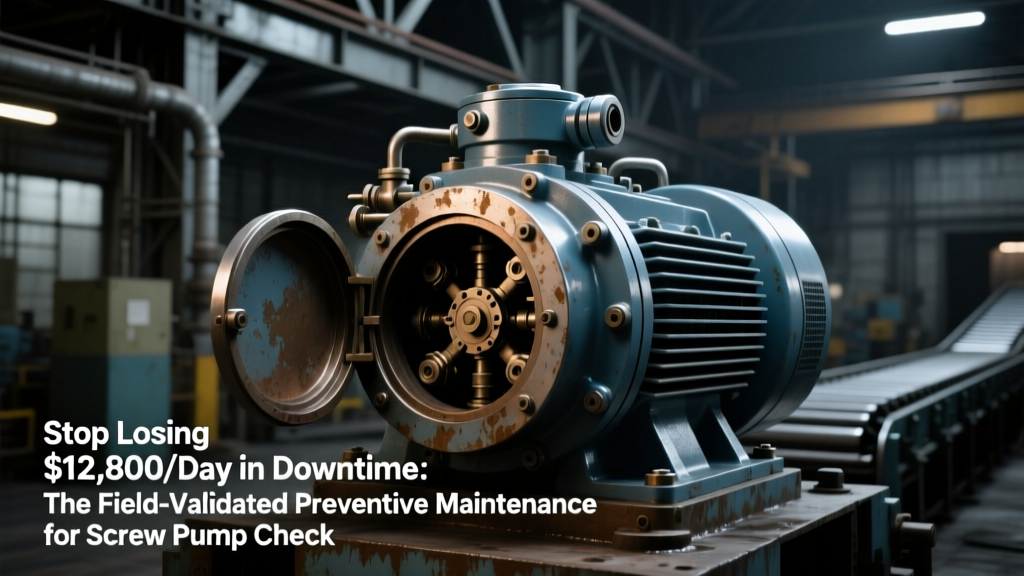 Screw Pump PM Checklist: Field-Validated, API 676–Aligned