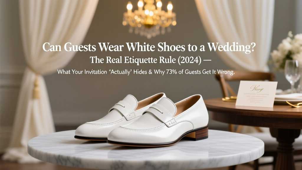 White Shoes to Wedding: Etiquette Rules (2026)