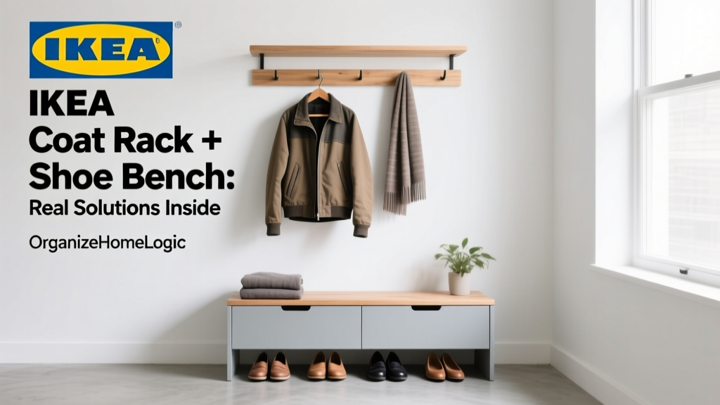 IKEA Coat Rack + Shoe Bench: Real Solutions Inside
