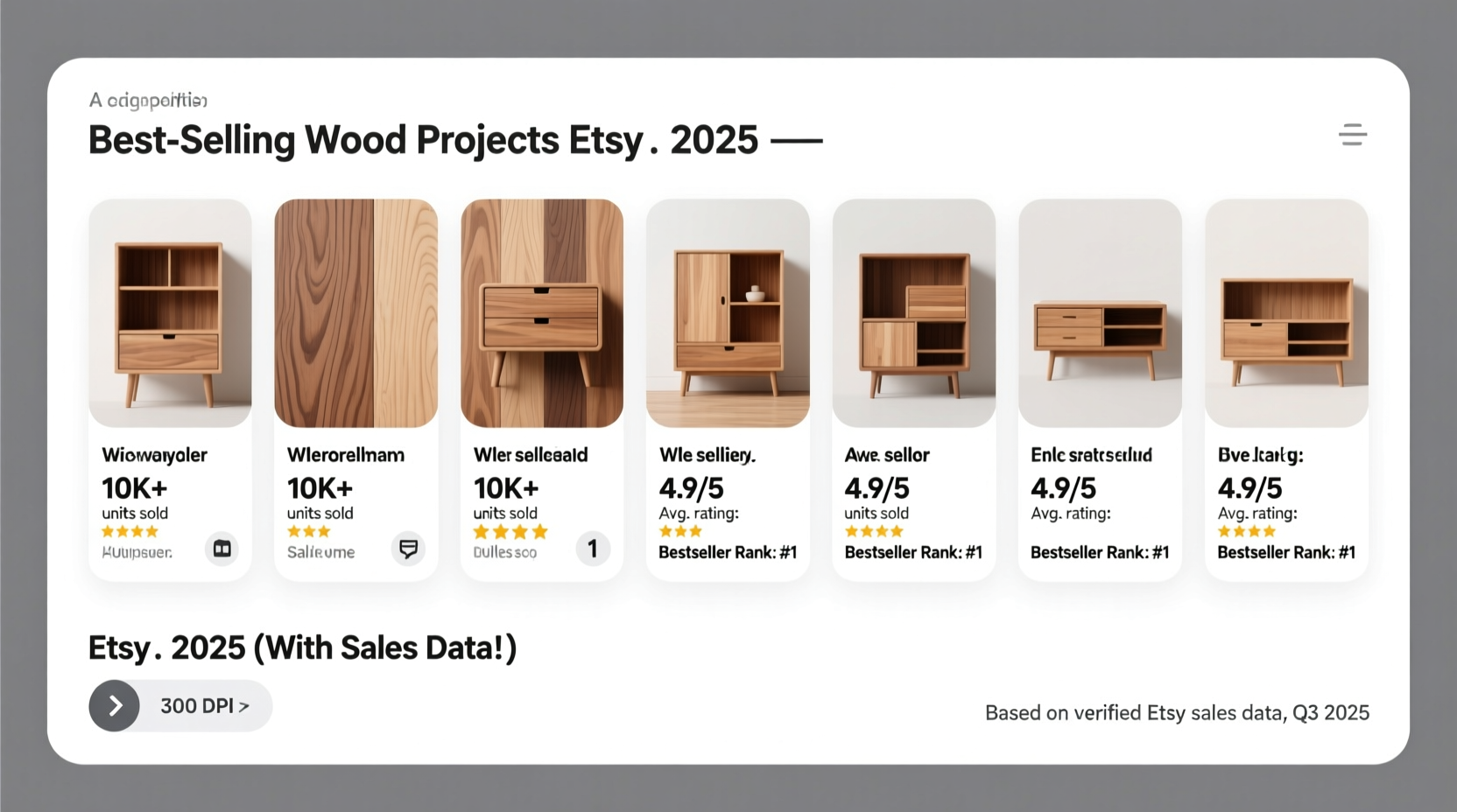 best selling wood projects on etsy