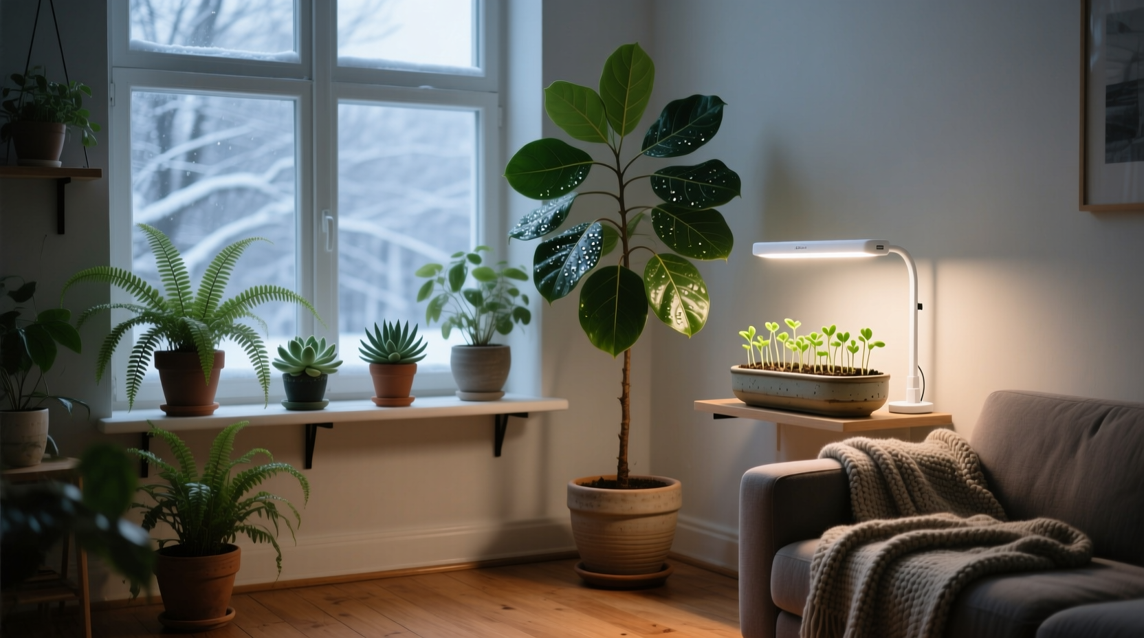 keep houseplants happy in low winter light