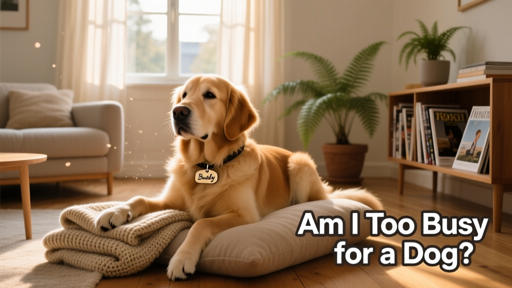 A calm, well-cared-for dog resting peacefully beside a cozy living room window