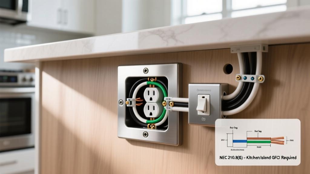 Residential Kitchen Island Electrical Outlet Code: Install Guide