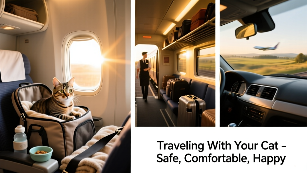 How to travel with a cat - planes, trains, and automobiles