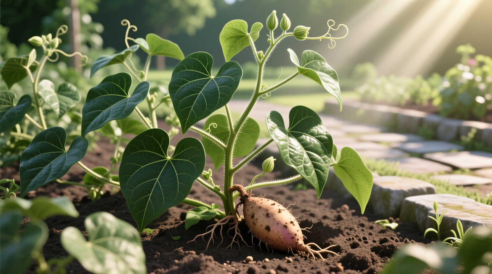do sweet potato plants need full sun