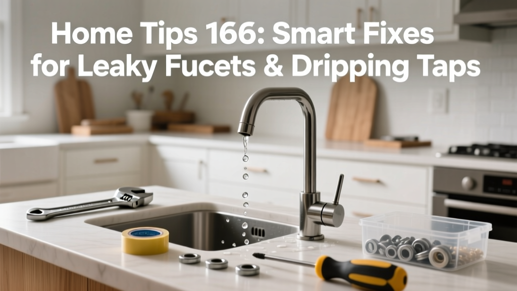 Home Tips 166: Smart Fixes for Leaky Faucets & Dripping Taps