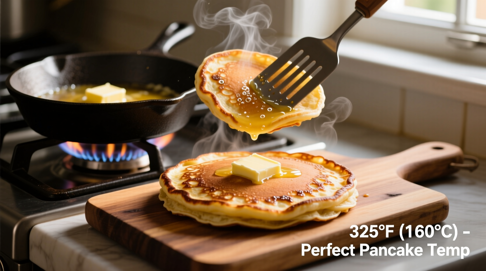 what temperature to cook pancakes