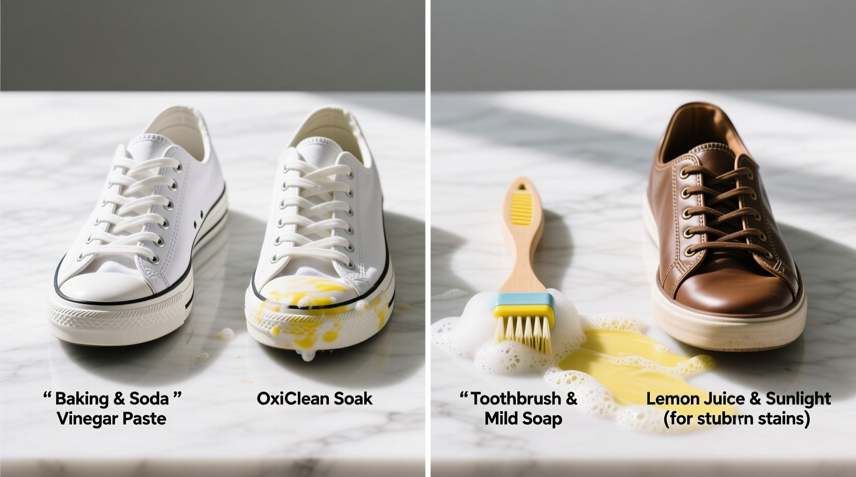 best ways to clean white sneakers without yellowing practical hacks for every material