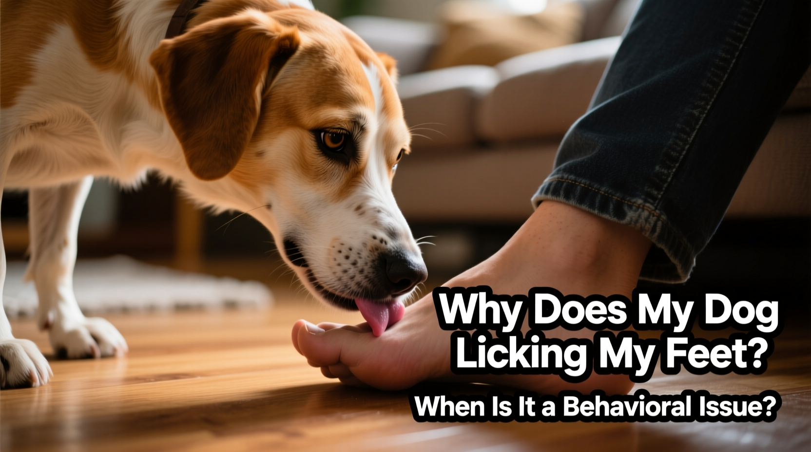 why does my dog lick my feet and when is it a behavioral issue