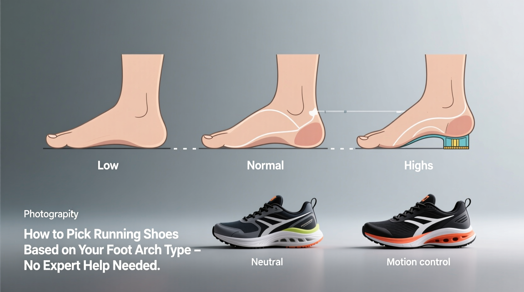 how to pick running shoes based on your foot arch type without expert help