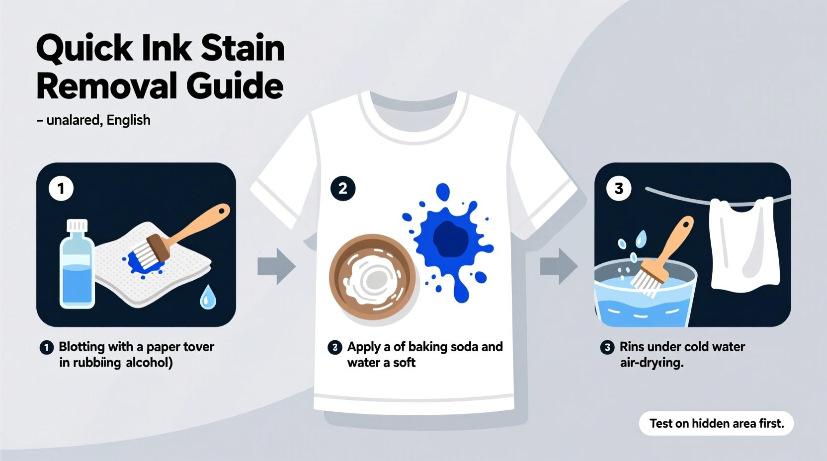 how to quickly remove ink stains from fabric without ruining the material