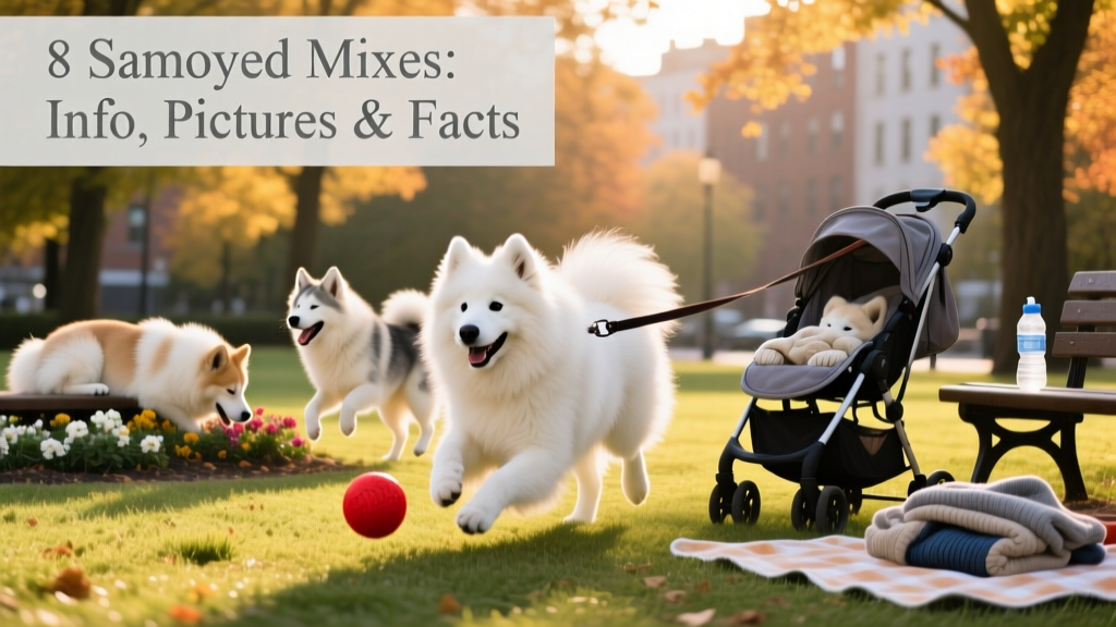 samoyed dog at the park