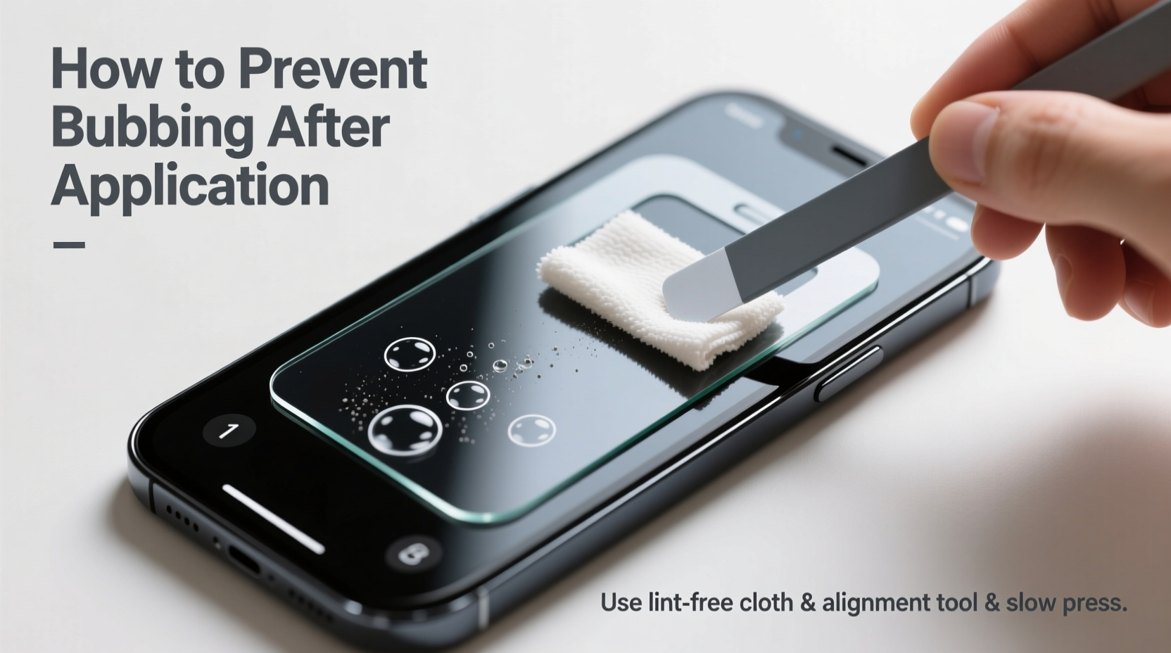 how to prevent your screen protector from bubbling after application