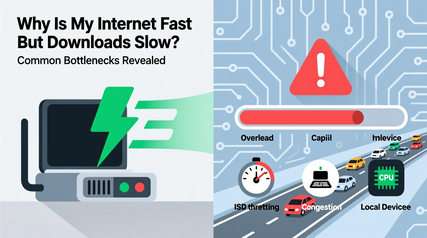 why is my internet fast but downloads slow common bottlenecks revealed