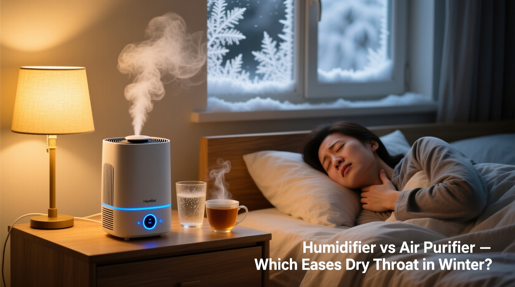 air purifier vs humidifier which solves dry throat better in winter