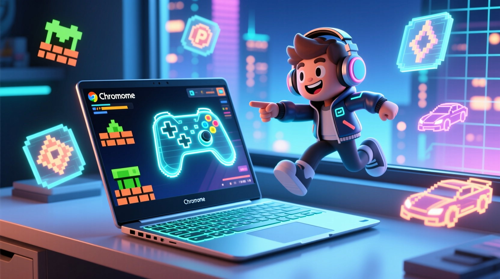 yes you can game on a chromebook
