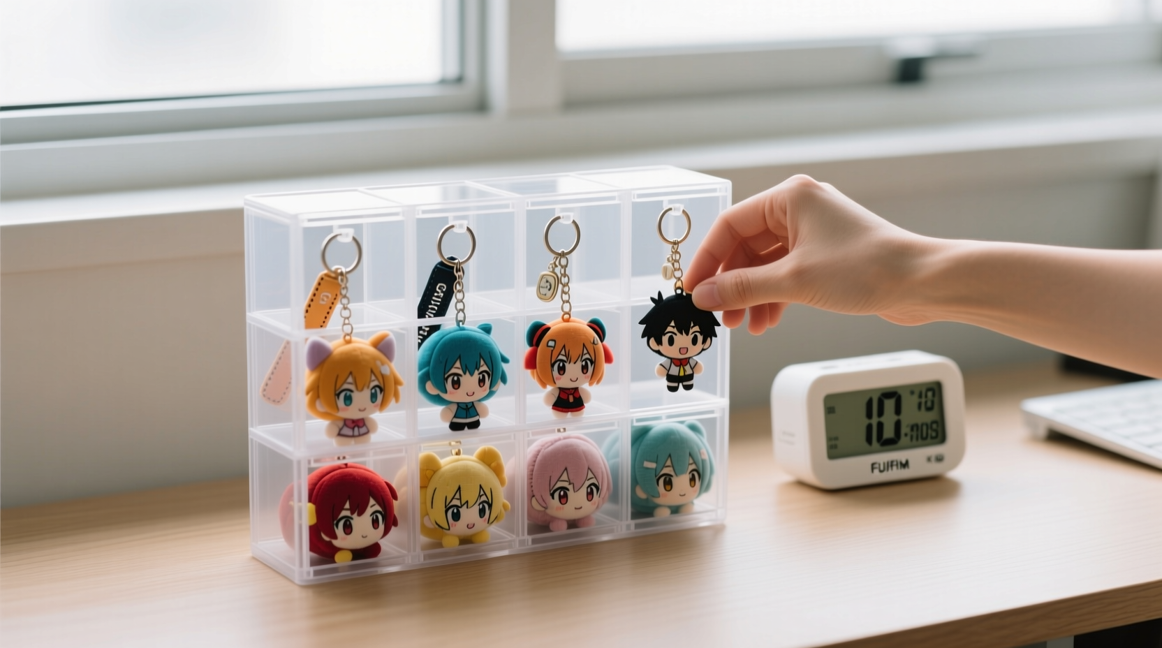 closet organization tips for anime plush keychains