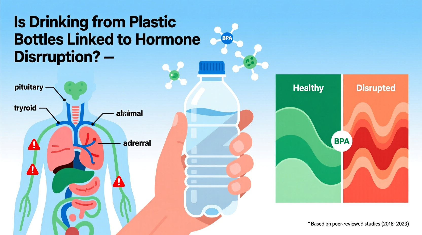 is drinking from plastic bottles linked to hormone disruption
