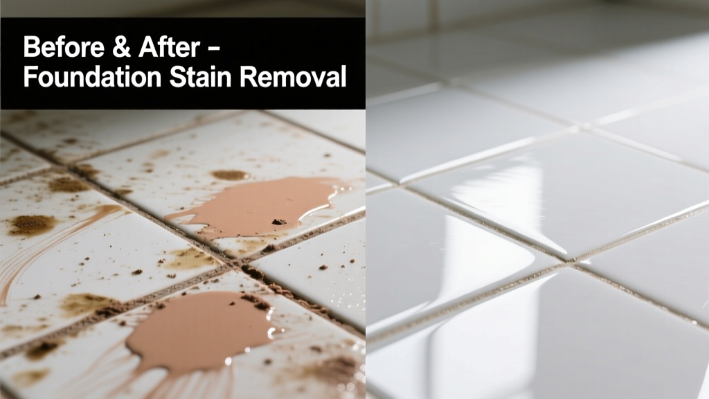How to Remove Foundation Stains from Tile Surfaces