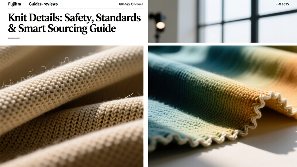 Knit Details: Safety, Standards & Smart Sourcing Guide