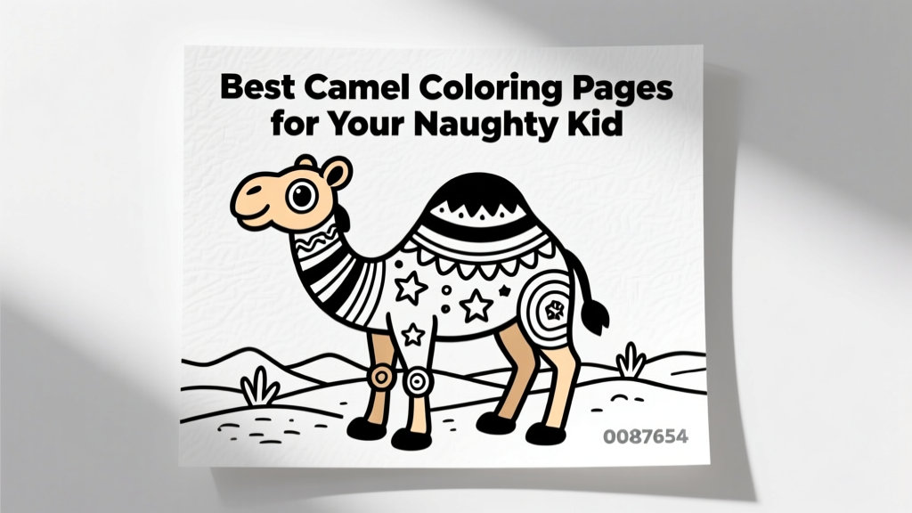 Best Camel Coloring Pages for Your Energetic Child: Calming Creativity with Science-Backed Sensory Benefits