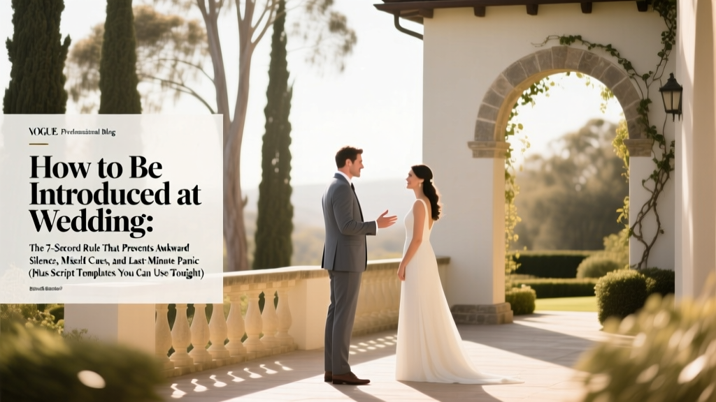 How to Be Introduced at Wedding: Pro Tips & Scripts