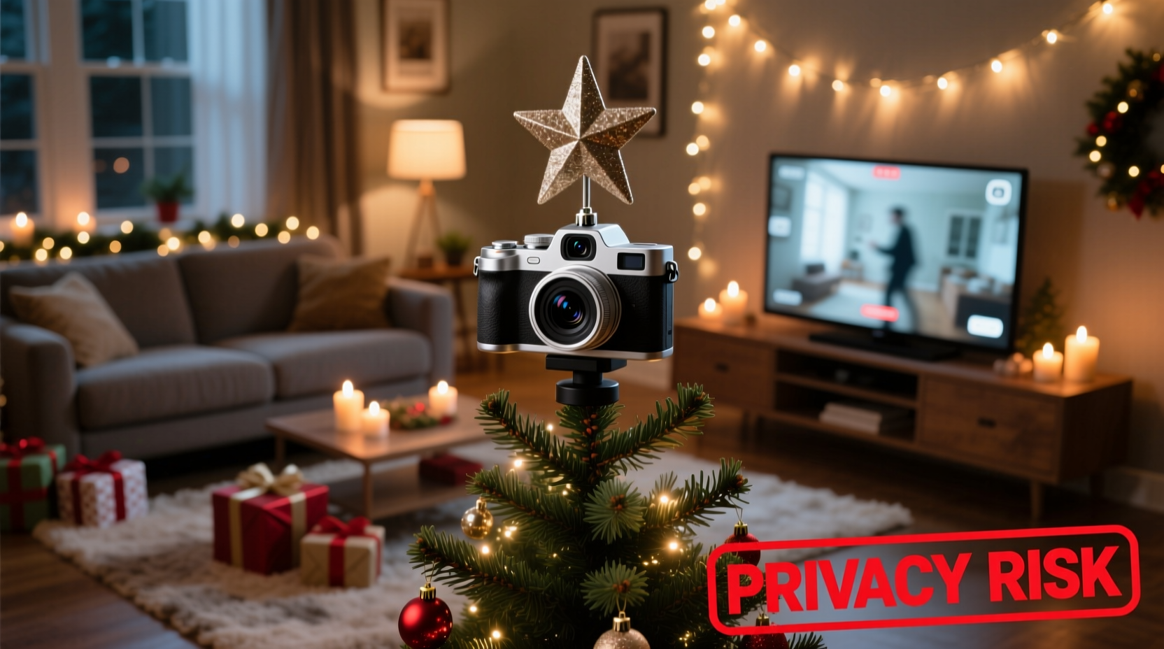 is a christmas tree topper camera a privacy risk if hacked