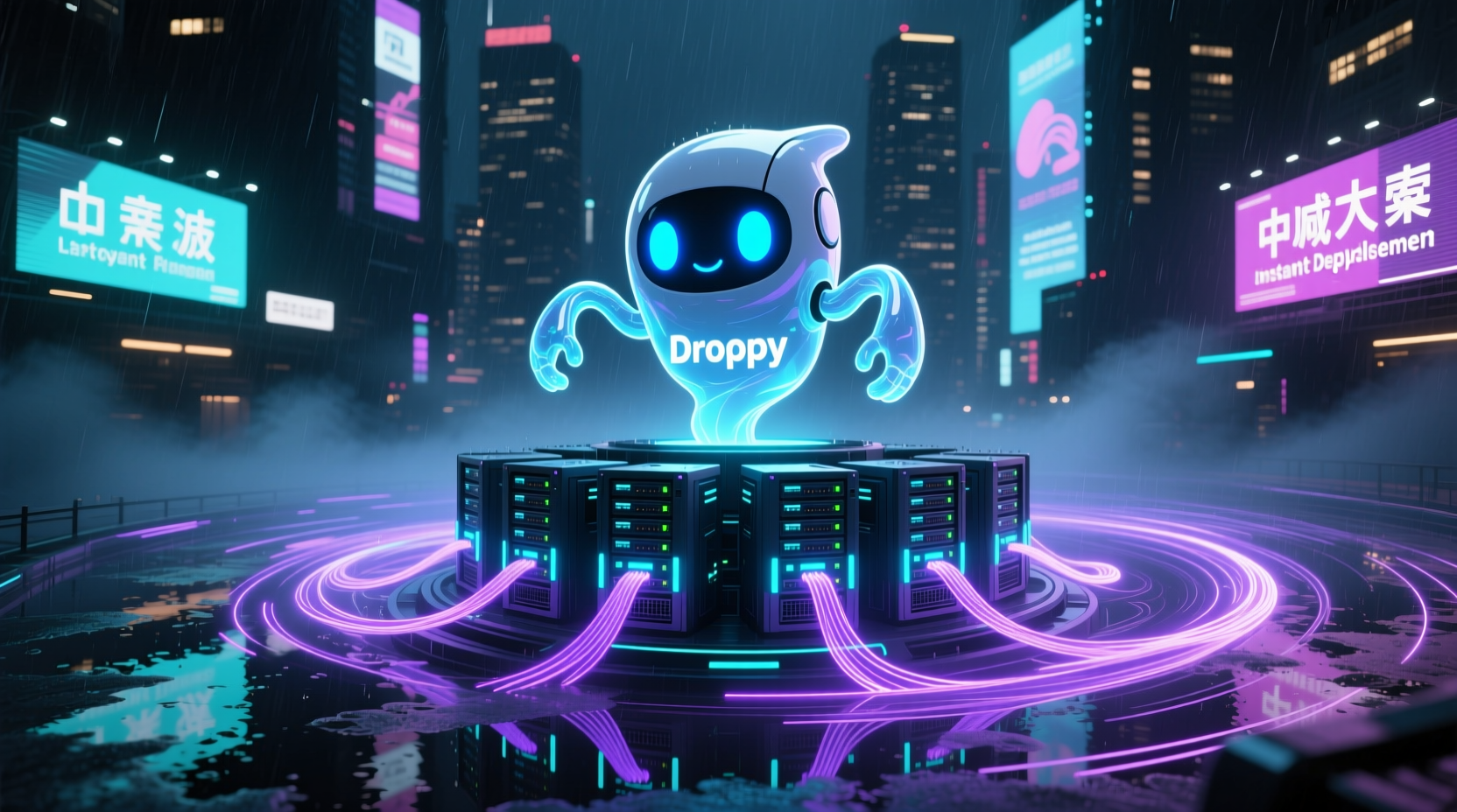 droopy creates instant servers for large file trading