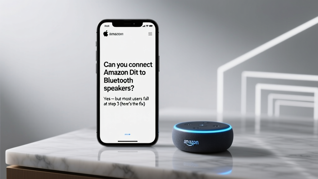 Amazon Dot Bluetooth Speakers: 2026 Firmware-Safe Method