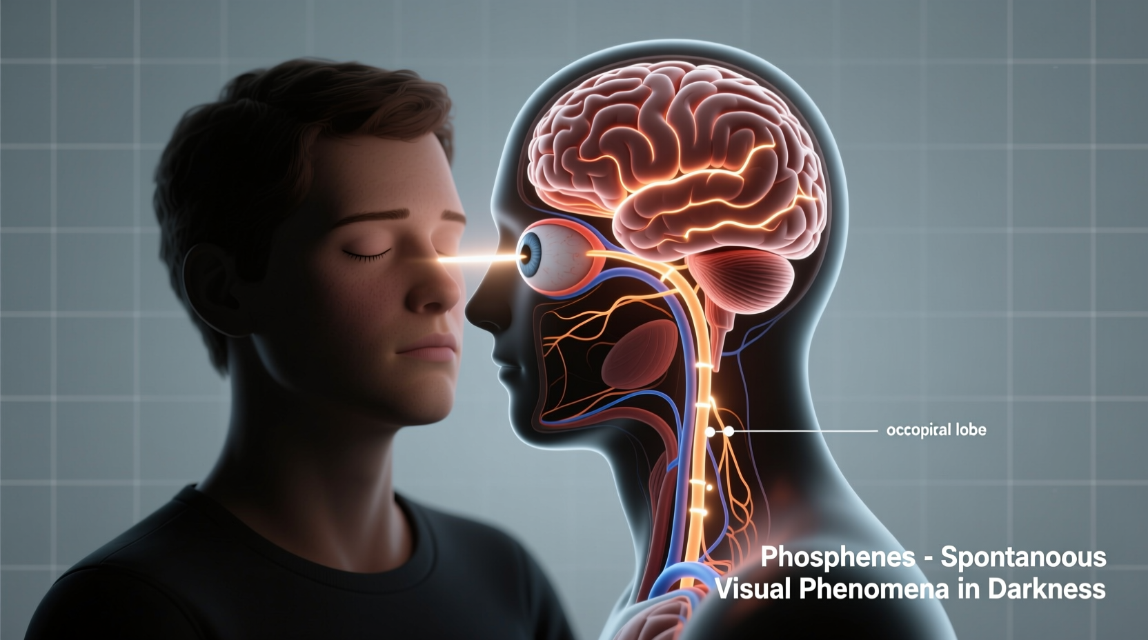 why do some people see flashes of light in the dark