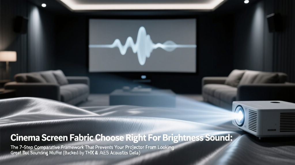 Cinema Screen Fabric Choose Right For Brightness Sound: The 7-Step Comparative Framework That Prevents Your Projector From Looking Great But Sounding Muffled (Backed by THX & AES Acoustics Data)