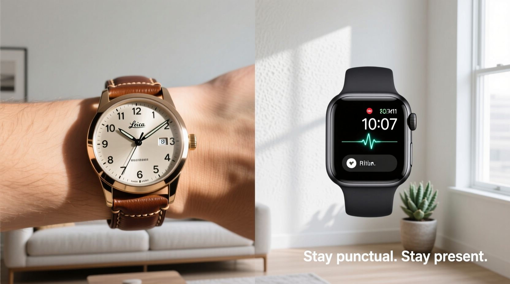 analog watch vs smartwatch which helps you stay punctual without distractions