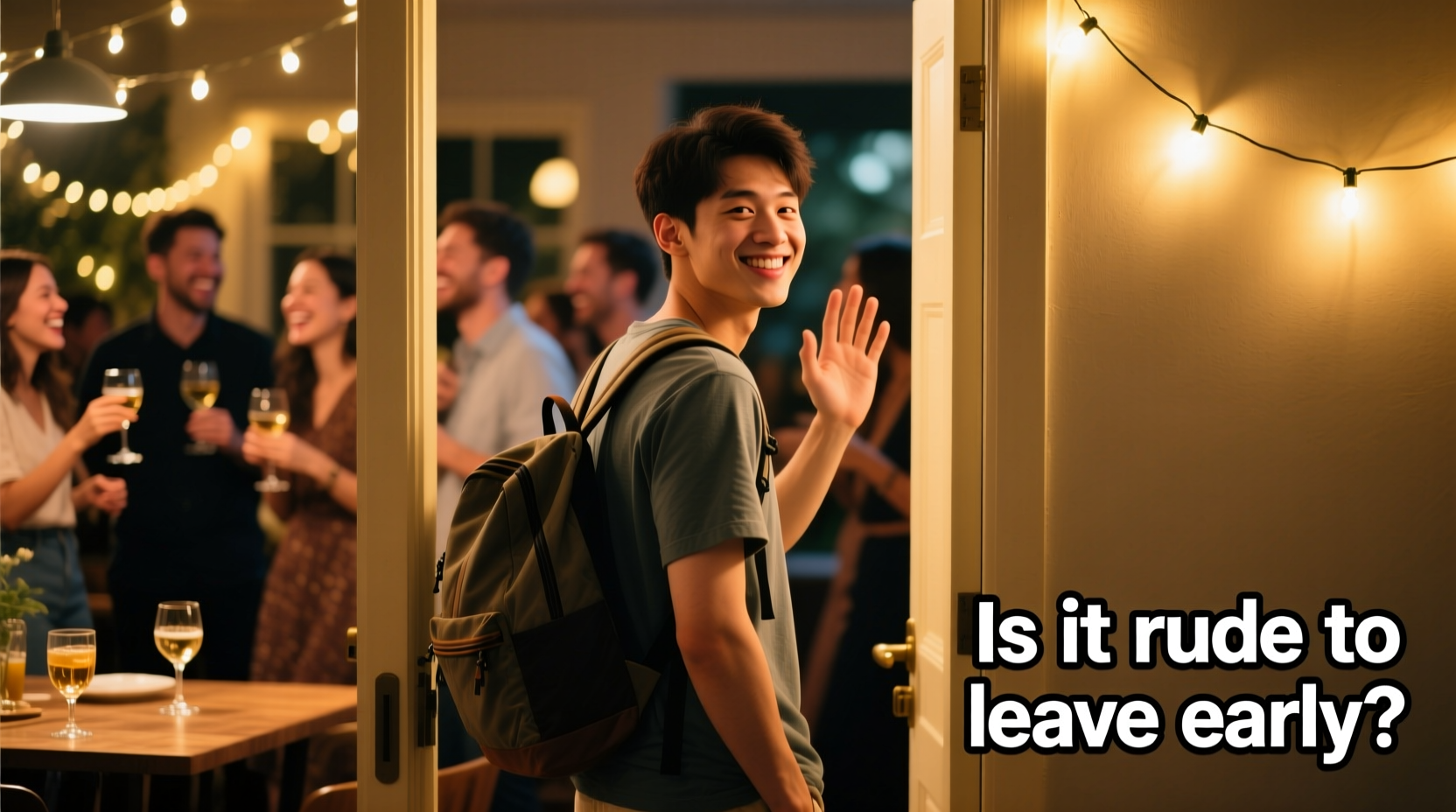 is it rude to leave a party early or can you do it gracefully