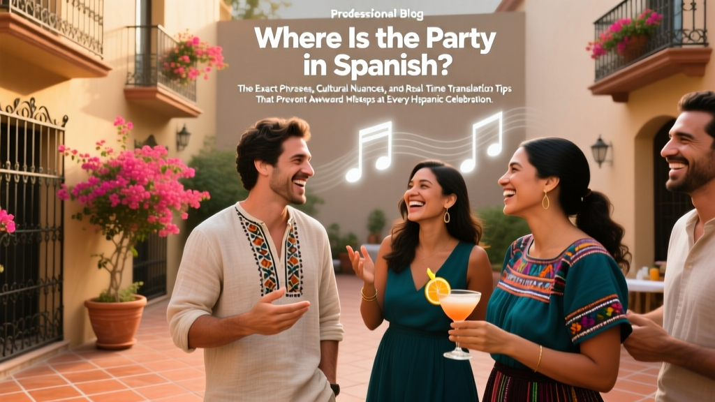 Where Is the Party in Spanish: Regional Tips & Culture