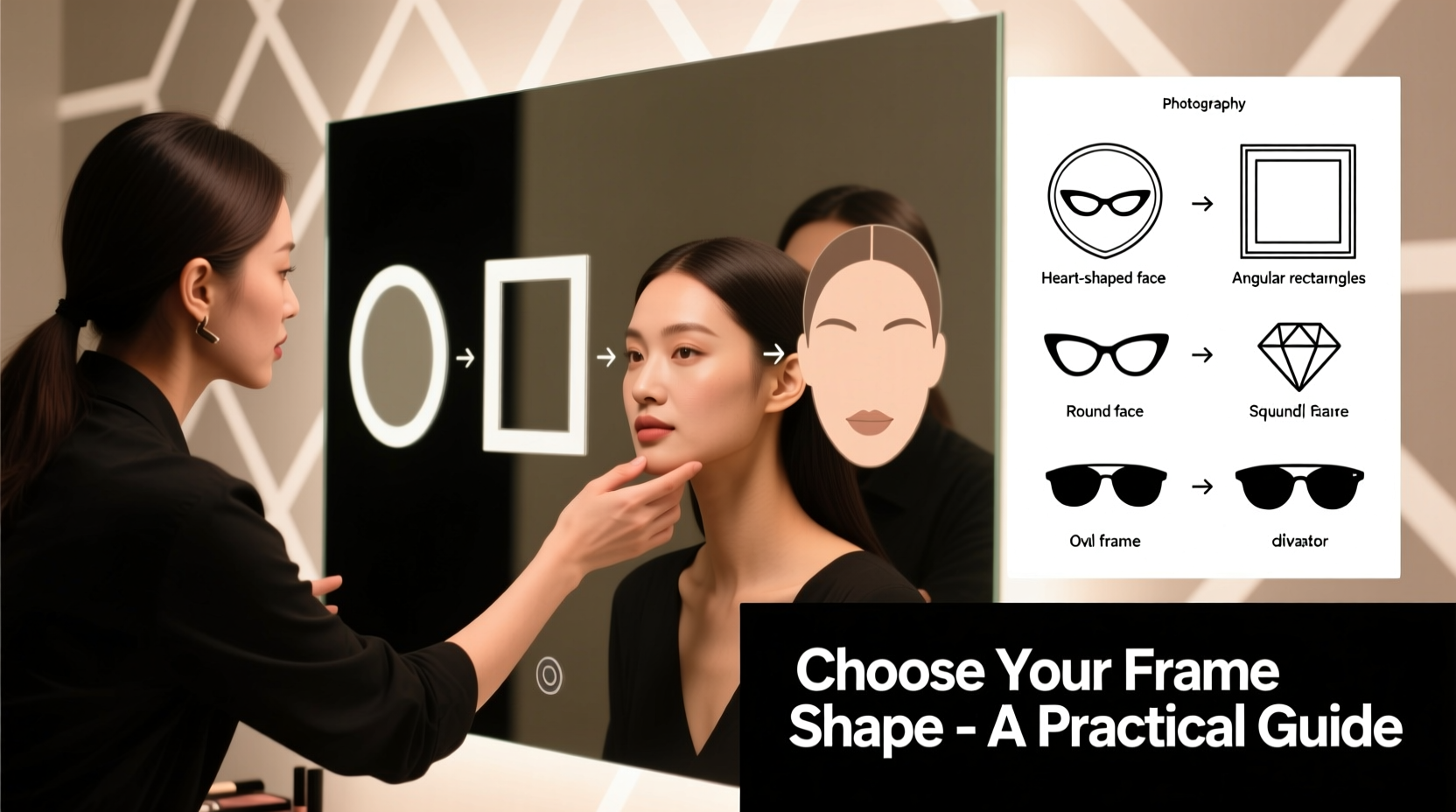 how to choose the right frame shape for your face shape a practical guide