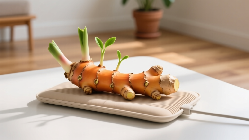 Pet-Safe Indoor Ginger Growing with Heating Pad
