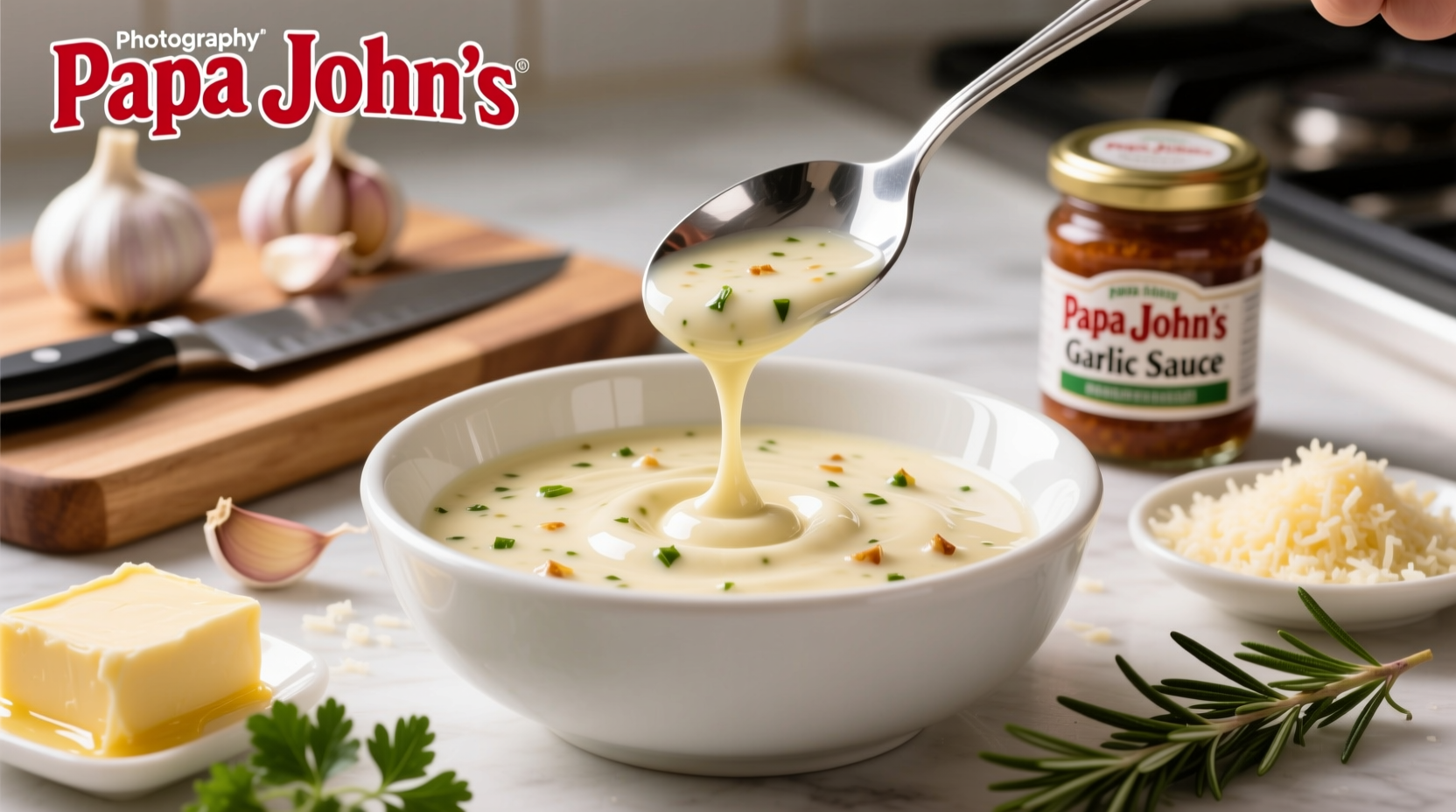 Authentic Copycat Papa John's Garlic Sauce Recipe at Home