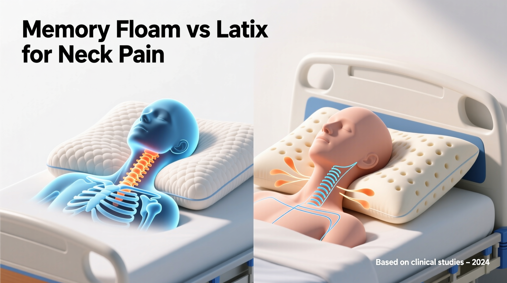 how to choose between memory foam and latex pillows for neck pain