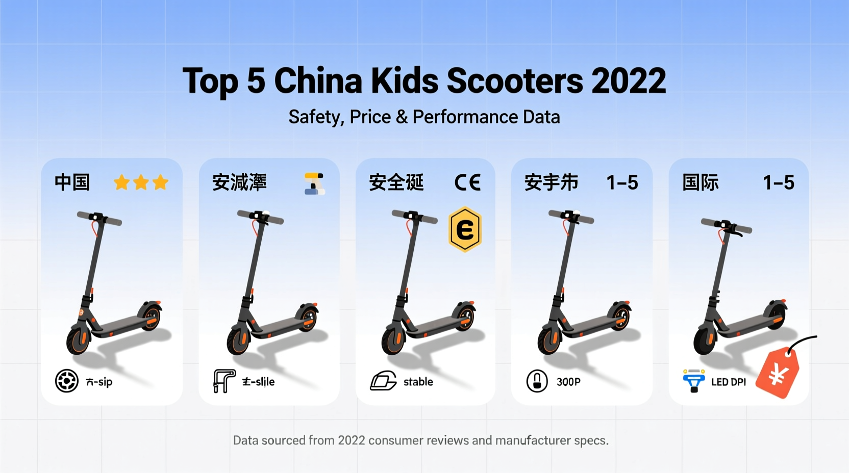 china best kids scooters 2022
