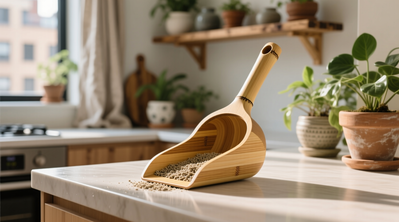bamboo vs compostable cat litter scoops