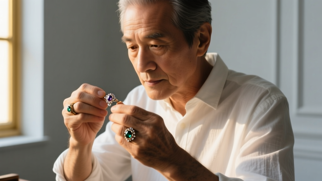 Close-up of a jeweler