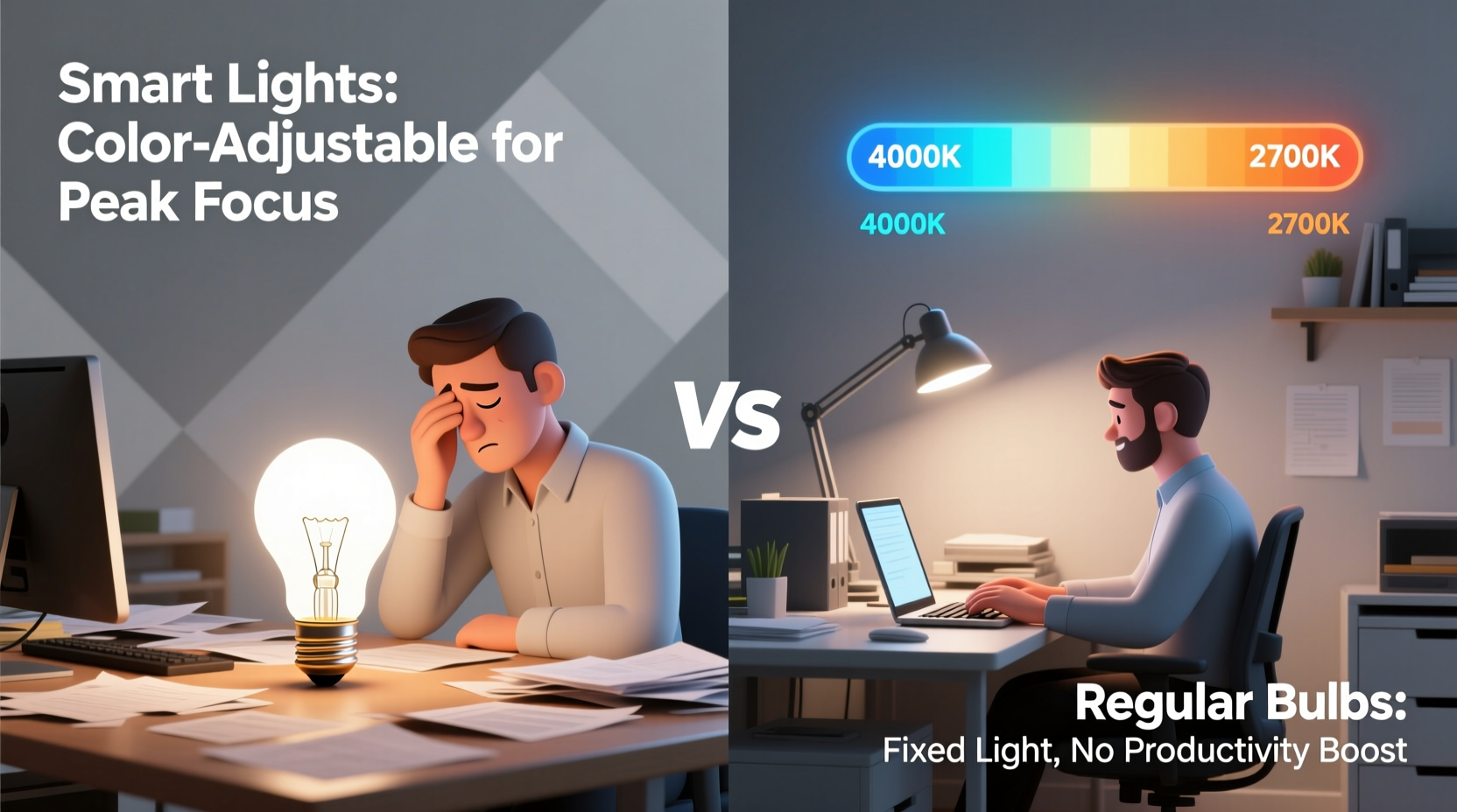 smart lights vs regular bulbs can color changing boost productivity