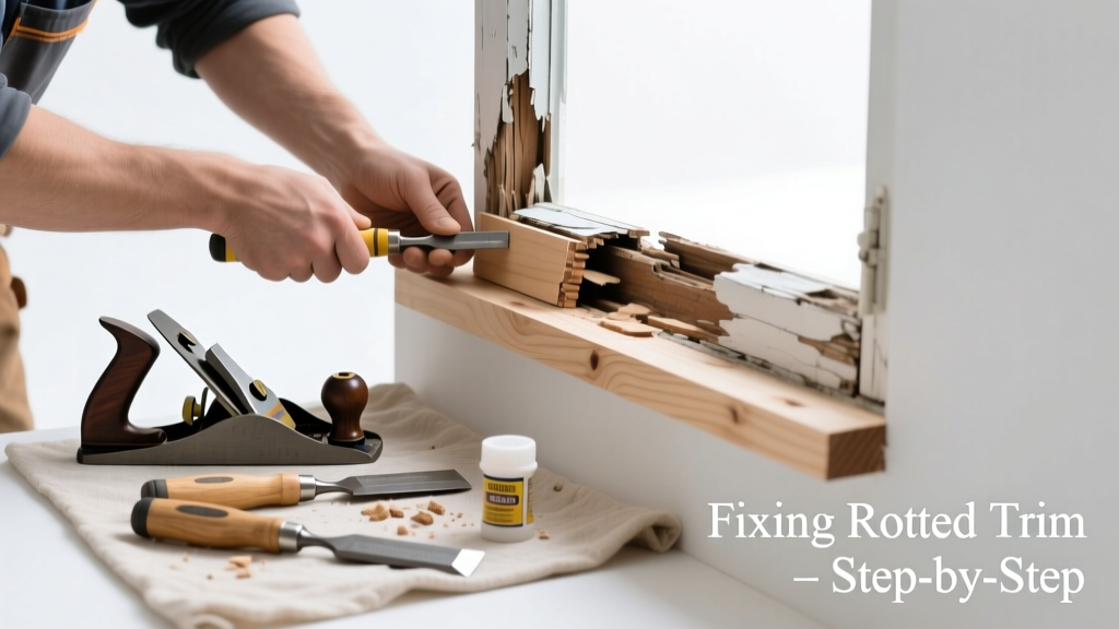Fixing Rotted Window Trim That’s Not Working Properly
