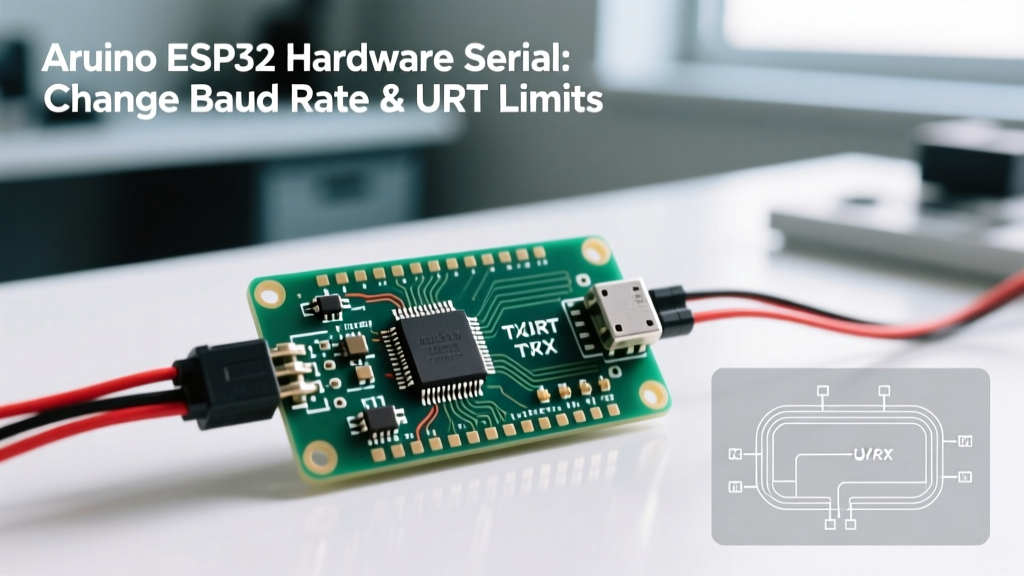 Arduino ESP32 Hardware Serial: Change Baud Rate & UART Limits