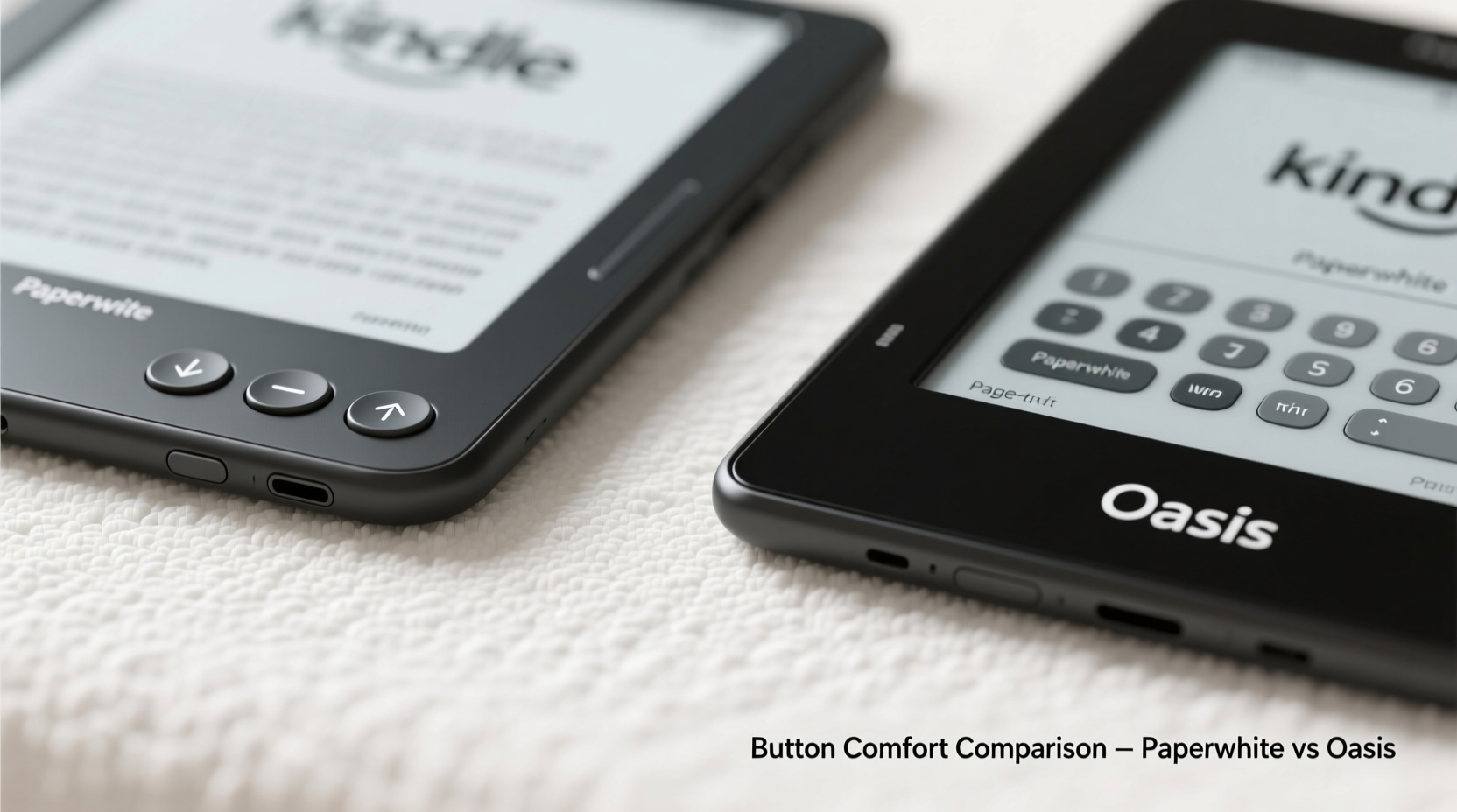 kindle paperwhite vs oasis is the buttons layout actually more comfortable